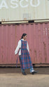 <販売開始 9月19日 金曜日 21:00 〜> INDIGO Tartan Apron Dress / Red・Blue